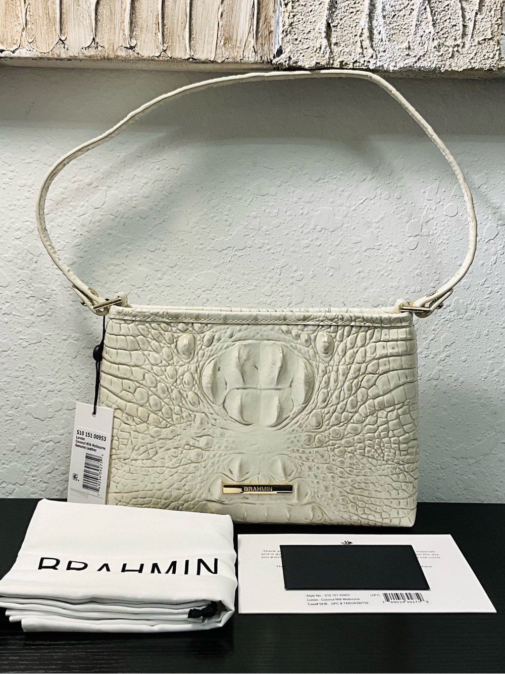 Brahmin Lorelei COCONUT MILK MELBOURNE Leather W/Eye NWT